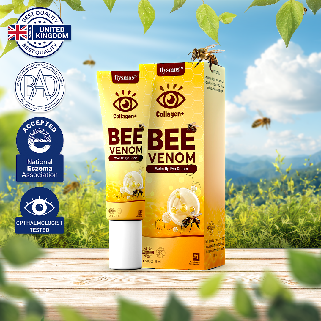 BeeVenom™ – Crème contour des yeux au venin d’abeille pour une jeunesse éclatante [1 + 1 Gratuit]