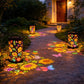 Lanterne Solaire Décorative LED – Motifs Fleurs et Papillons pour Jardin