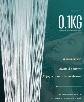 Pommeau de douche avec 5 modes de jet et buses autonettoyantes