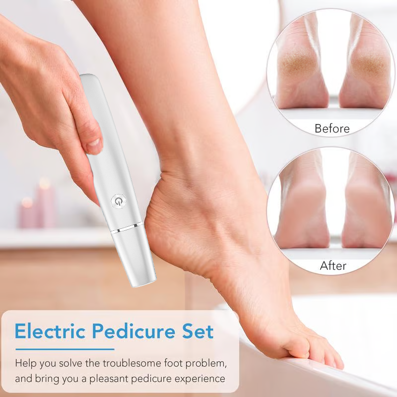 ClearFeel™ – Éliminateur de callosités électrique pour des pieds doux et plus de confiance