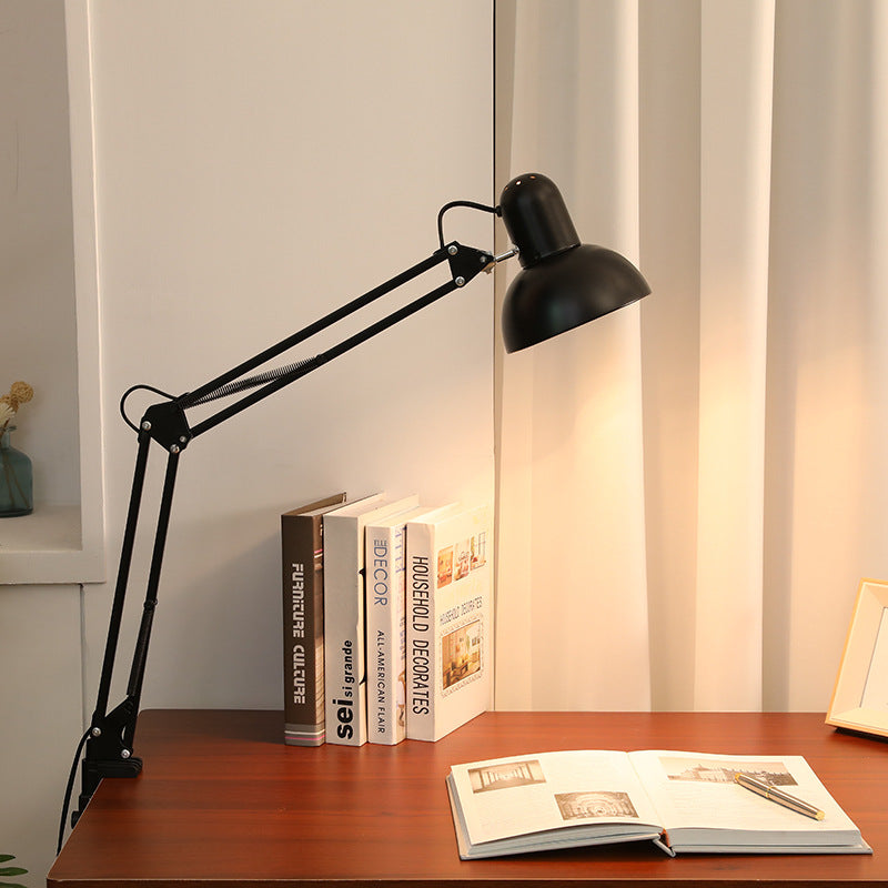 Lampe de bureau à bras réglable avec pince de fixation