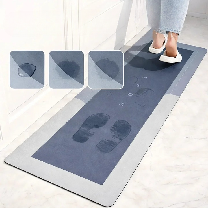 Tapis de cuisine absorbant antidérapant et doux pour cuisine et salle de bain