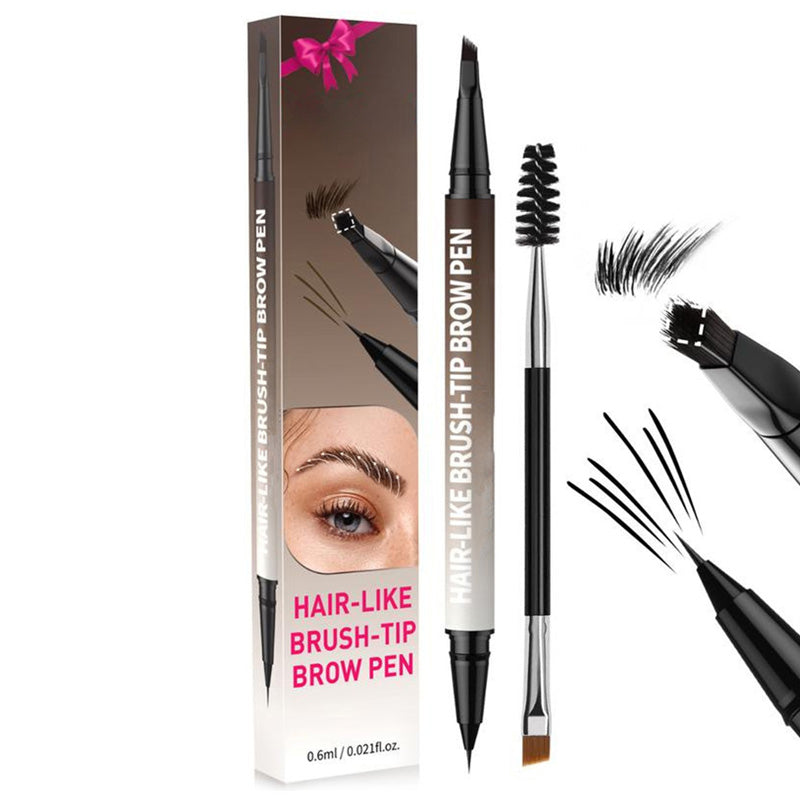 Crayon Sourcils et Eyeliner 2-en-1 Waterproof à Pointe Ultra-Fine