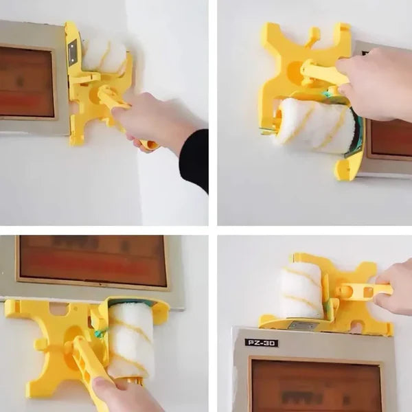 Guide de Peinture pour Bords Précis – Rouleau Anti-Éclaboussures