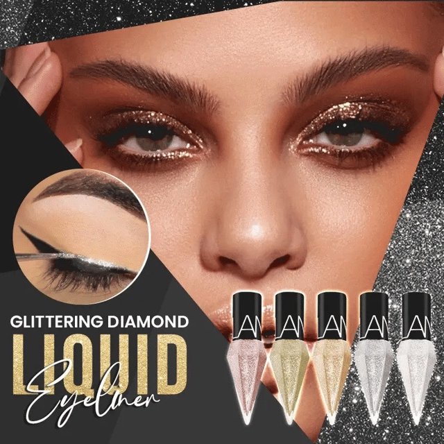 Eyeliner Liquide Waterproof à Effet Perlé pour un Trait Précis