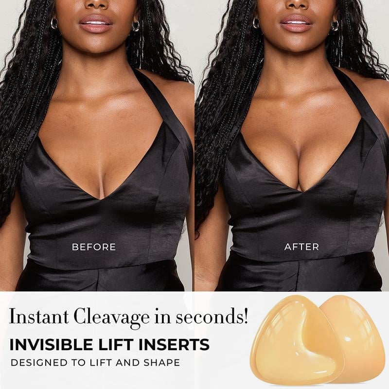 Inserts Liftants Autocollants Réutilisables pour Décolleté Push-Up