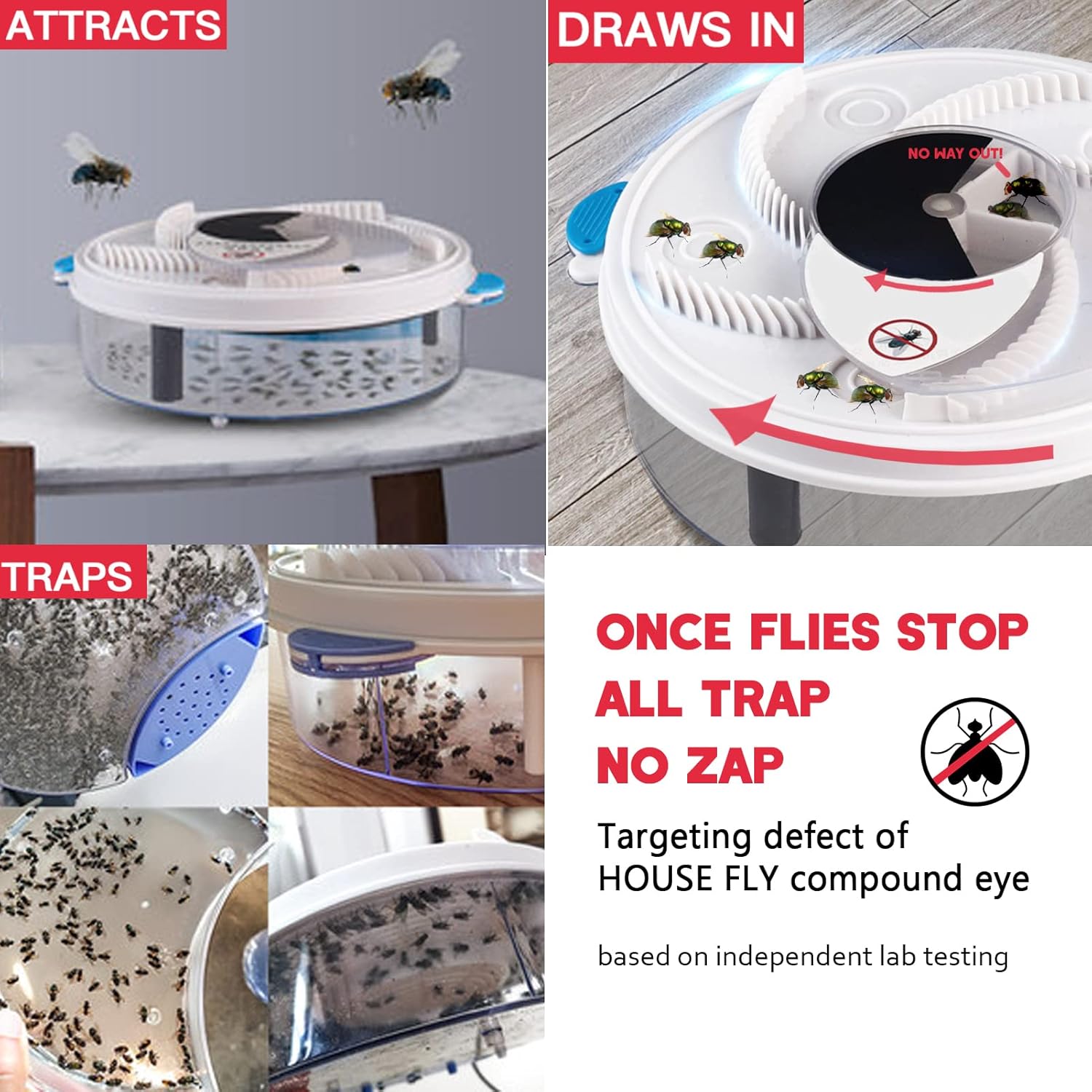 FlyAway™ - Répulsif anti-mouches silencieux et sans produits chimiques à tout moment [50% de réduction]