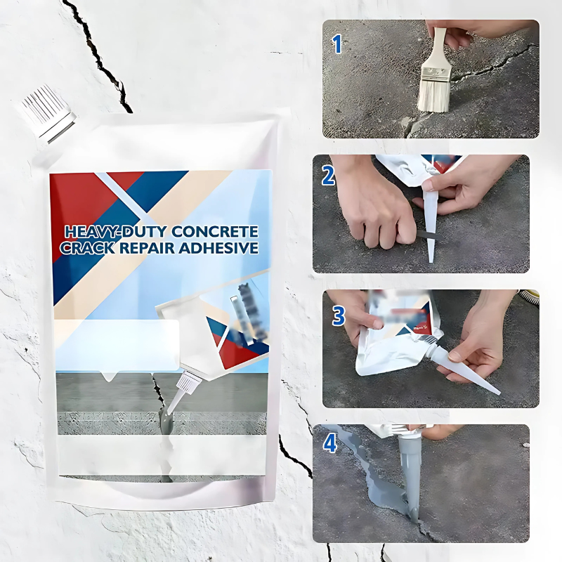 Adhésif de réparation pour béton extérieur – Colmatage de fissures prêt à