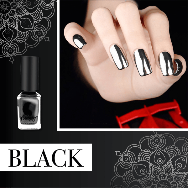 Vernis Chromé Effet Miroir à Séchage Rapide pour Ongles Brillants