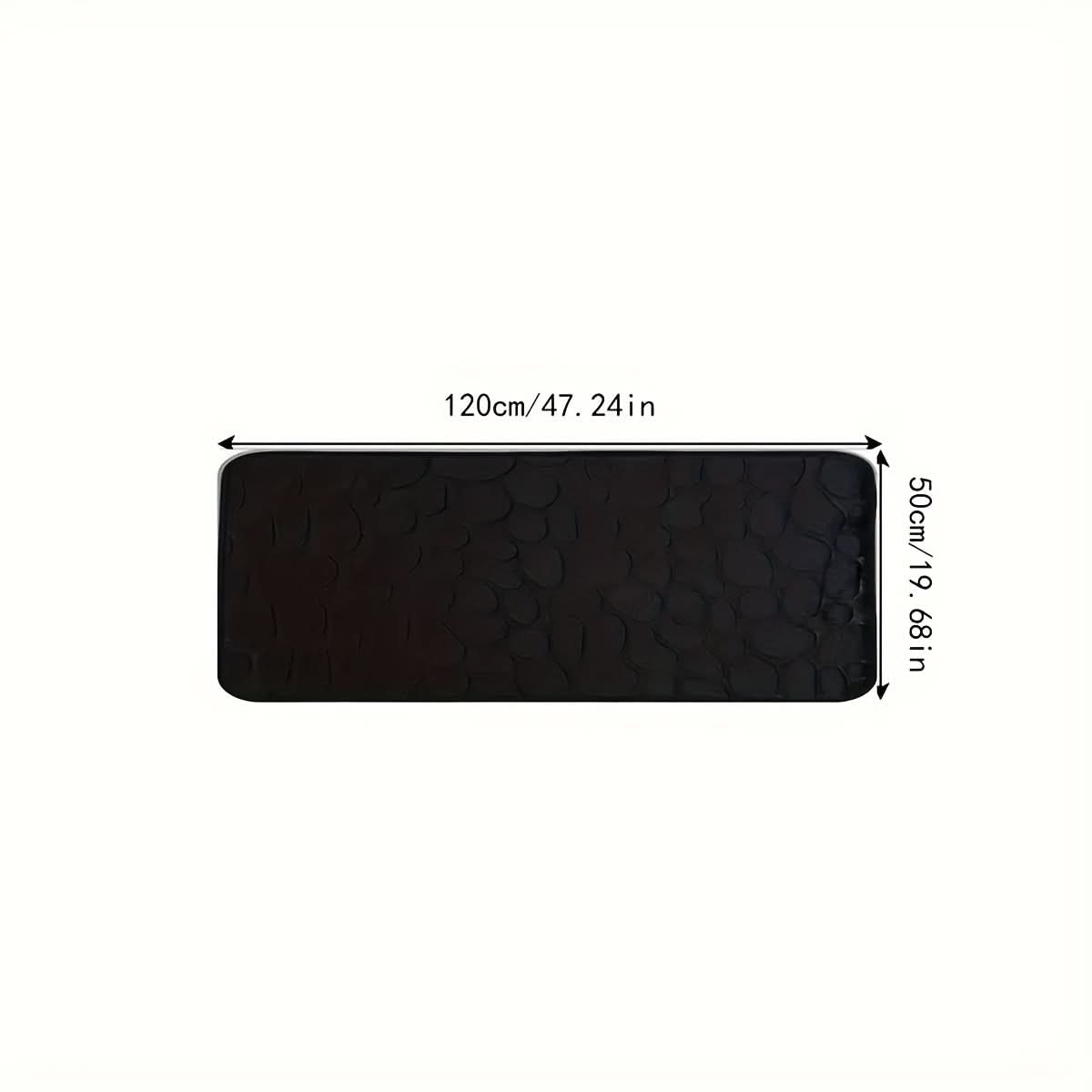 Grand tapis de bain lavable en machine – doux et antidérapant