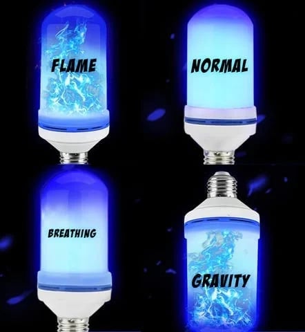 Ampoule LED Effet Flamme Vacillante avec Capteur de Gravité E26