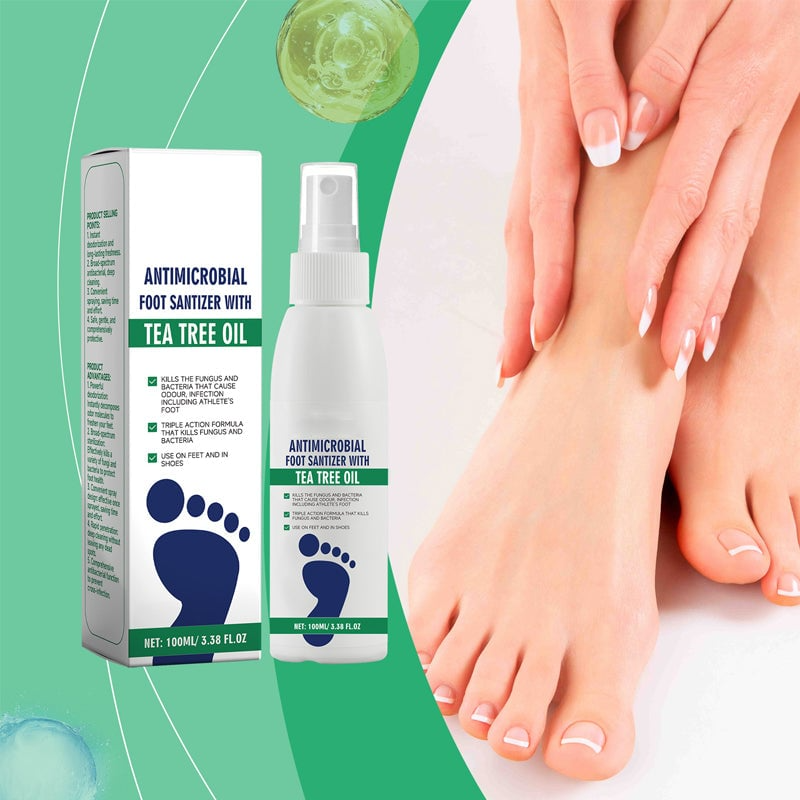 Spray Hydratant pour Pieds Secs & Antimicrobien – Soin Quotidien