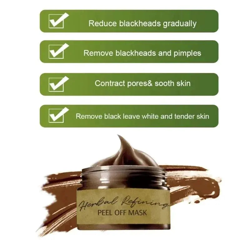 Masque Visage Peel-Off au Ginseng et Caféine – Pores Affinés et Peau Éclatante