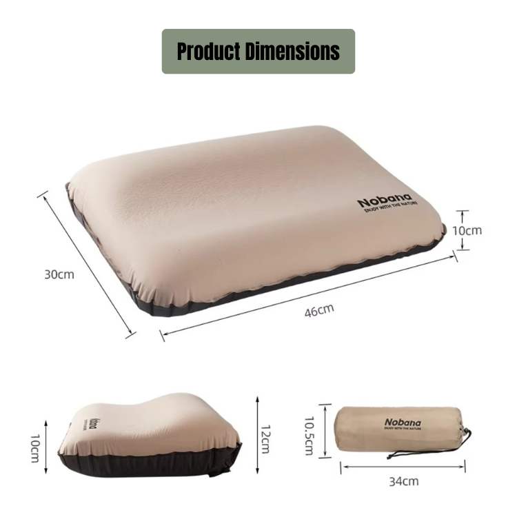 Coussin de voyage gonflable ergonomique avec support cervical en mousse 3D