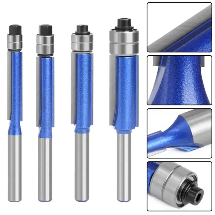 Kit de débavurage et polissage 4 pièces pour métal, bois et plastique