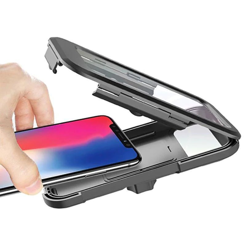 Support Téléphone Vélo Étanche avec Charge Sans Fil 15W et Batterie Intégrée