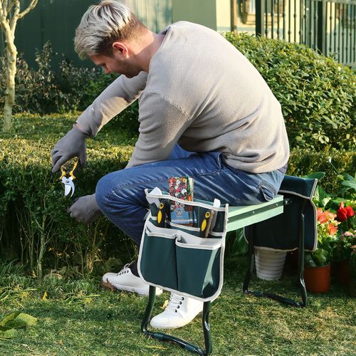 Siège agenouilloir de jardin pliable avec rembourrage ergonomique