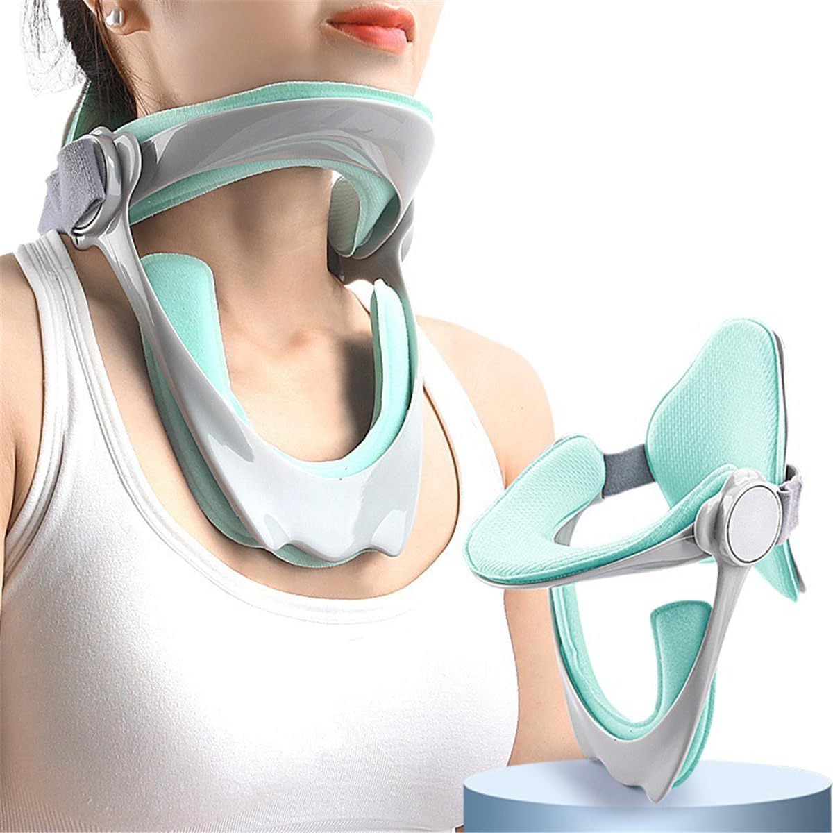 Coussin Cervical Ergonomique à Traction Réglable pour le Cou