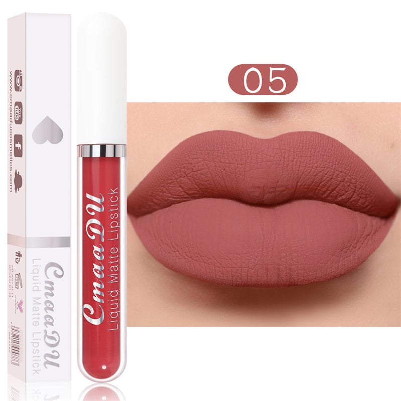 Rouge à Lèvres Mat Longue Tenue – Set de 18 Teintes Résistant à l'Eau