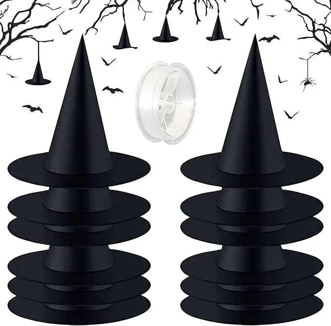 Hexenhüte™ – Ambiance effrayante inoubliable pour Halloween et fêtes [6 + 6 Gratuit]