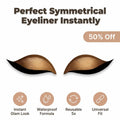 Stickers Eyeliner Réutilisables Imperméables – Trait Parfait Sans Pinceau