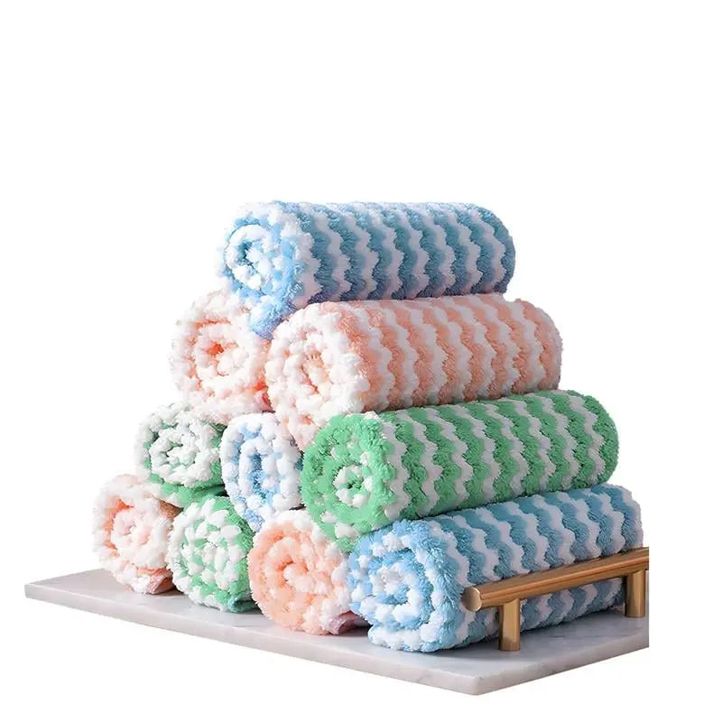UltraClean™ – Chiffon de nettoyage en microfibre réutilisable pour la cuisine et toutes les surfaces [5 + 5 Gratuit]