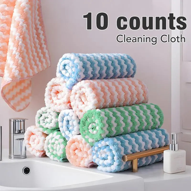 UltraClean™ – Chiffon de nettoyage en microfibre réutilisable pour la cuisine et toutes les surfaces [5 + 5 Gratuit]