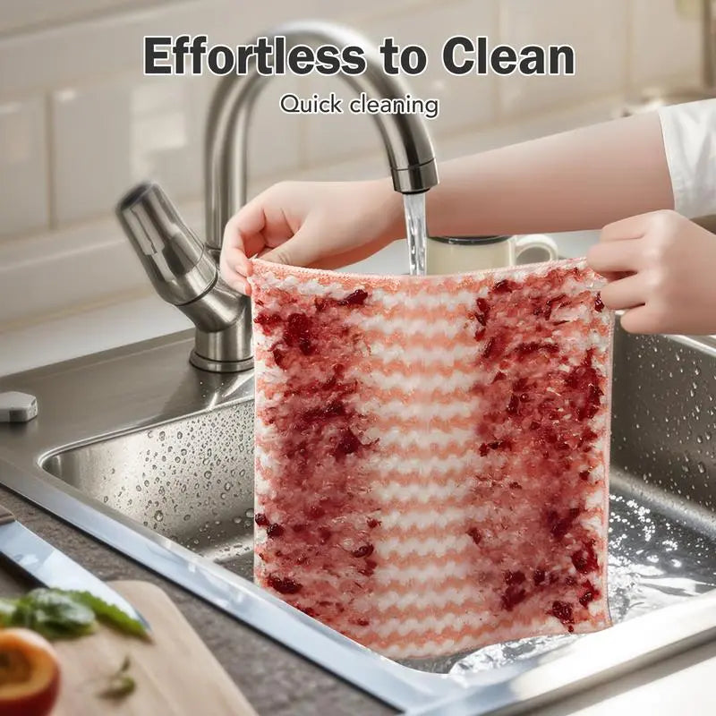 UltraClean™ – Chiffon de nettoyage en microfibre réutilisable pour la cuisine et toutes les surfaces [5 + 5 Gratuit]