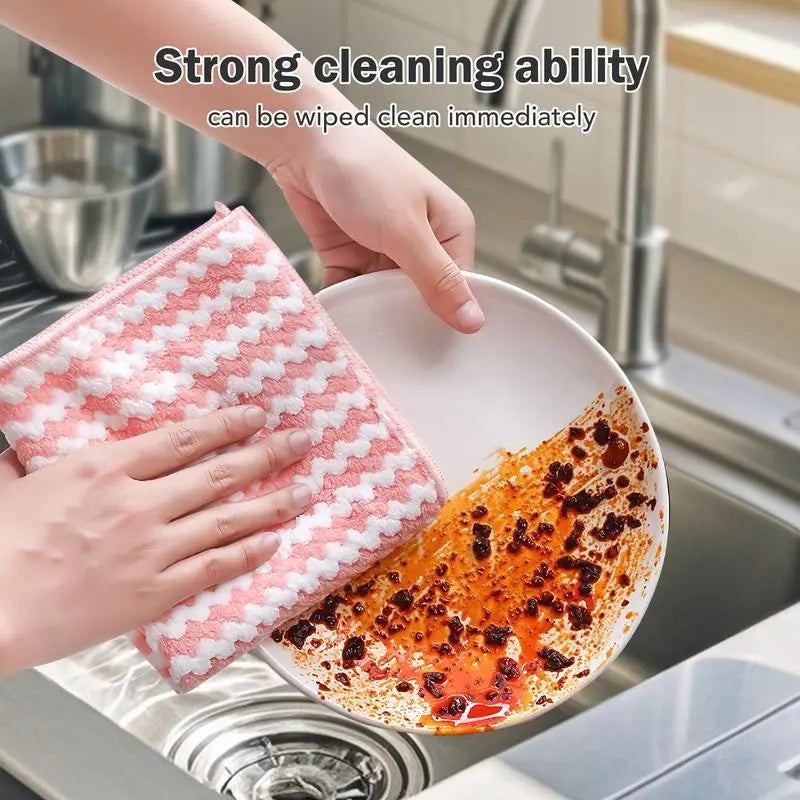 UltraClean™ – Chiffon de nettoyage en microfibre réutilisable pour la cuisine et toutes les surfaces [5 + 5 Gratuit]
