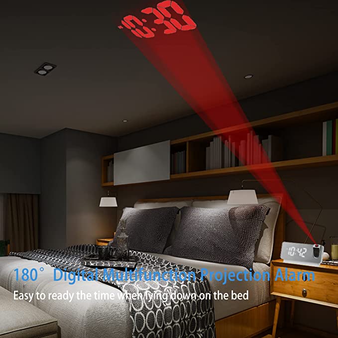 DigiProject™ – Projection de l’heure jusqu’à 5 m pour une visibilité claire et un design moderne [50% de réduction]
