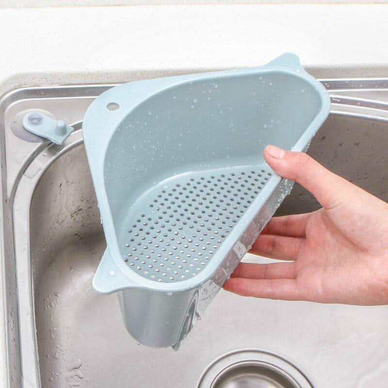 Égouttoir triangulaire pour évier de cuisine – gain de place optimal