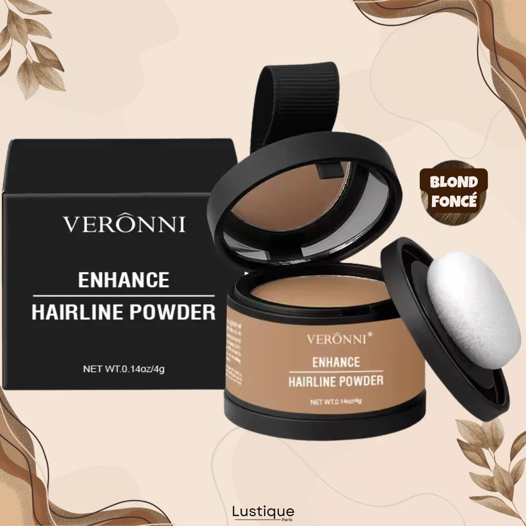 Poudre Compacte pour Racines et Sourcils – Couvrance Naturelle Longue Tenue