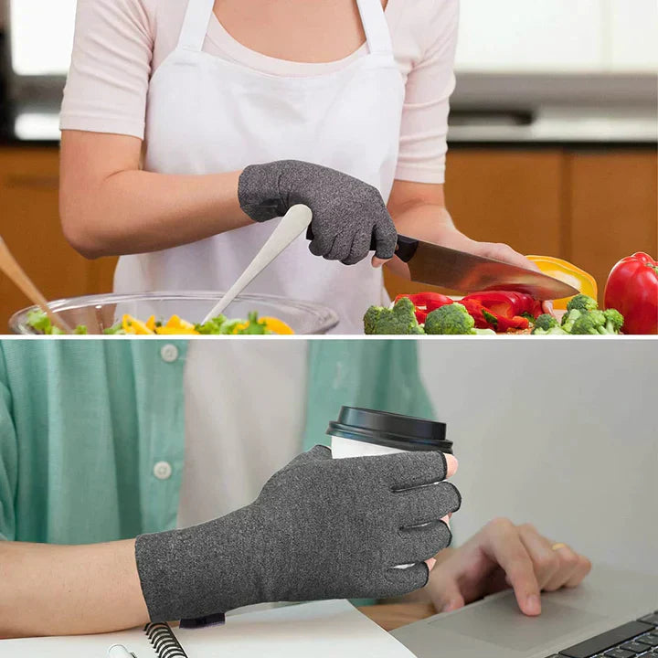 Gants de Compression à Doigts Ouverts pour Mains et Articulations