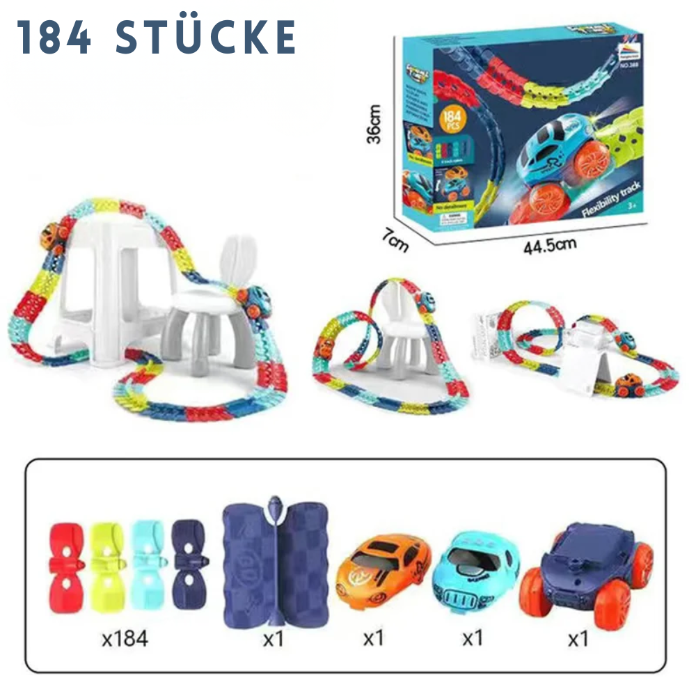 Piste de Course Flexible pour Enfants avec Voiture Autonome