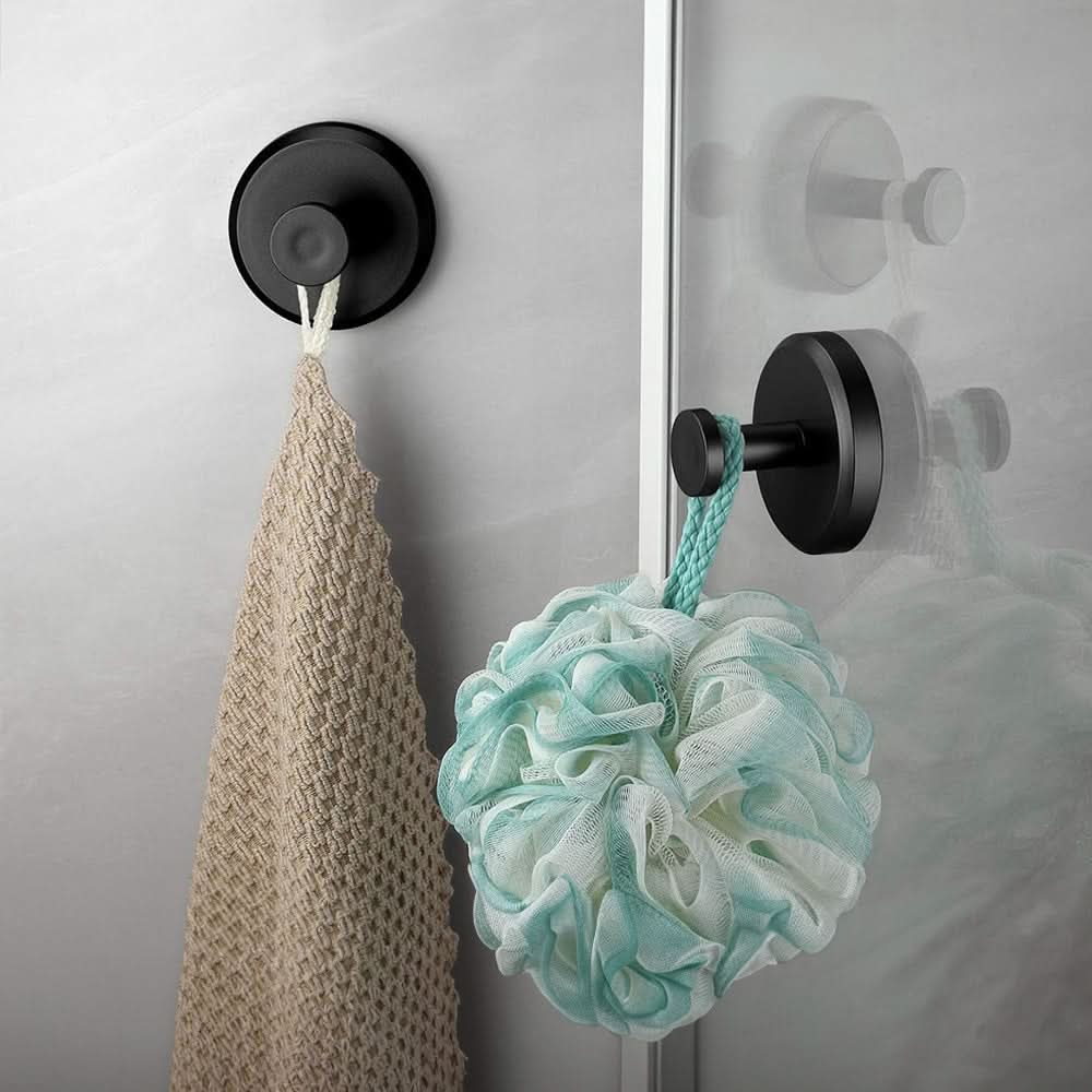 Ventouse à crochet pour salle de bain – fixation sans perçage