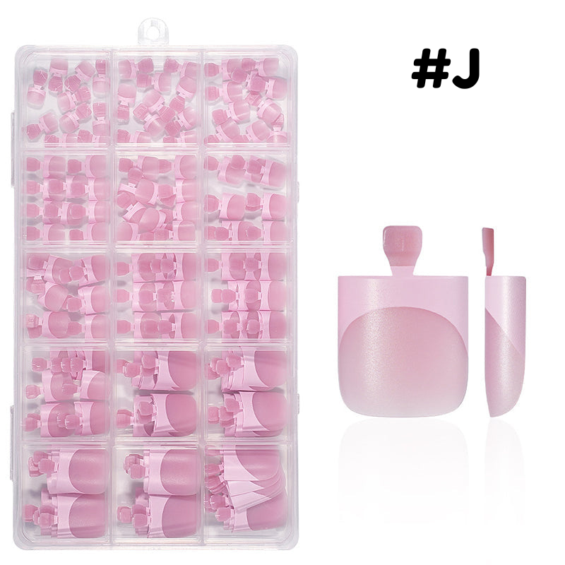 Faux ongles d'orteils press-on réutilisables – Pédicure gel à domicile