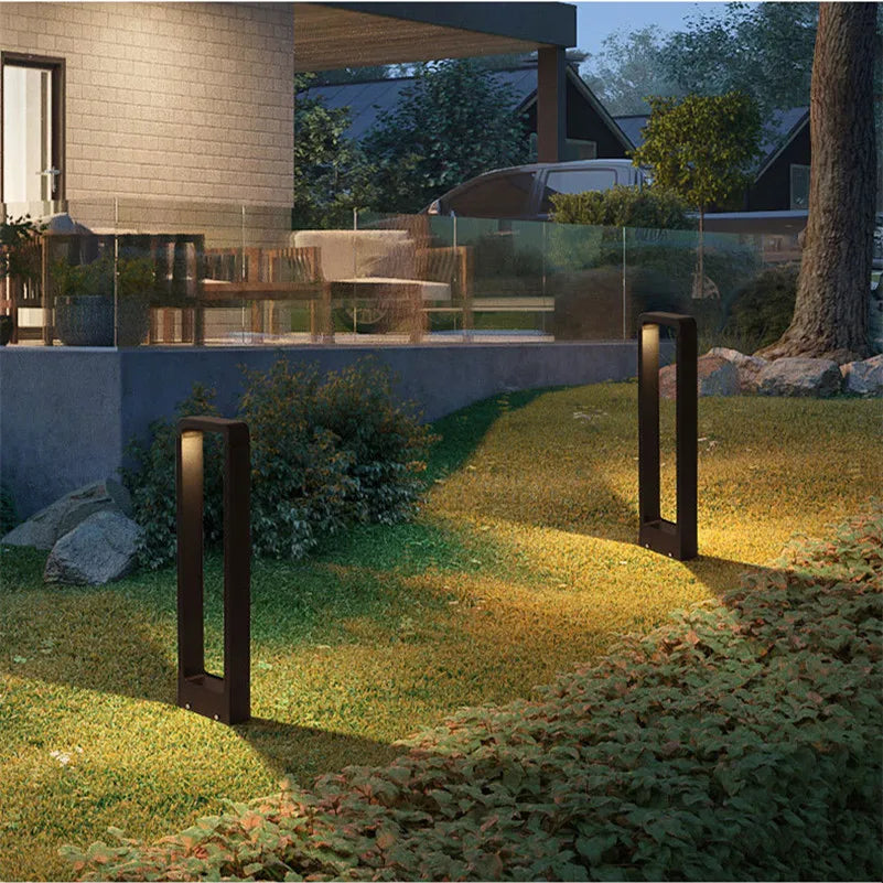 Borne lumineuse de jardin en aluminium – Éclairage de chemin extérieur