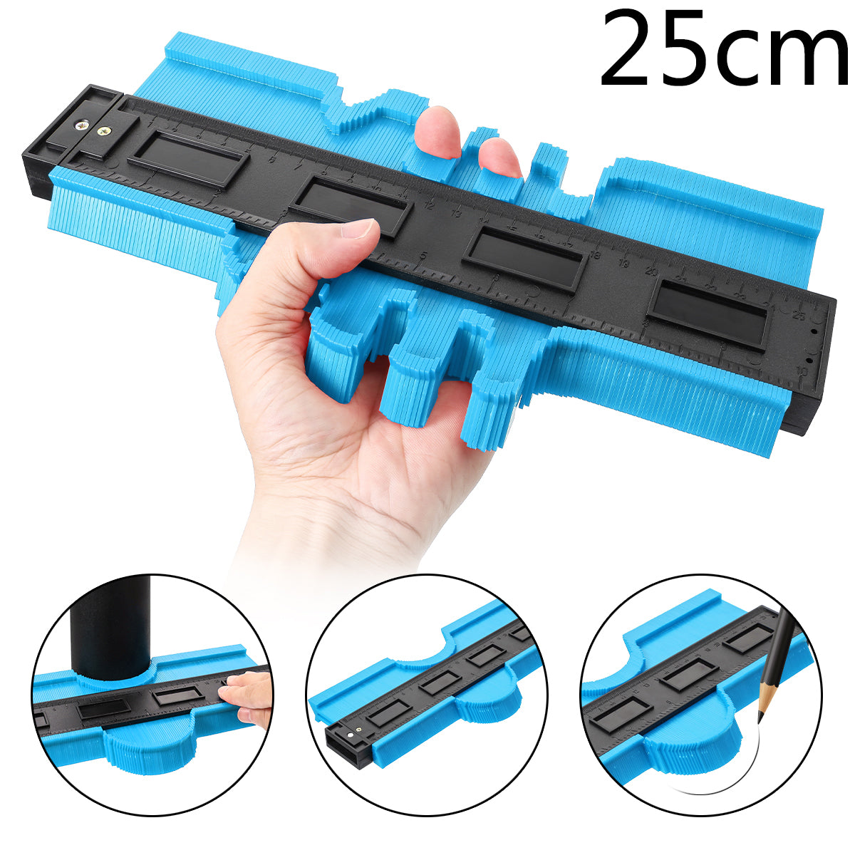 Gabarit de Contour Flexible pour Mesures Précises – Bois, Carrelage et Métal