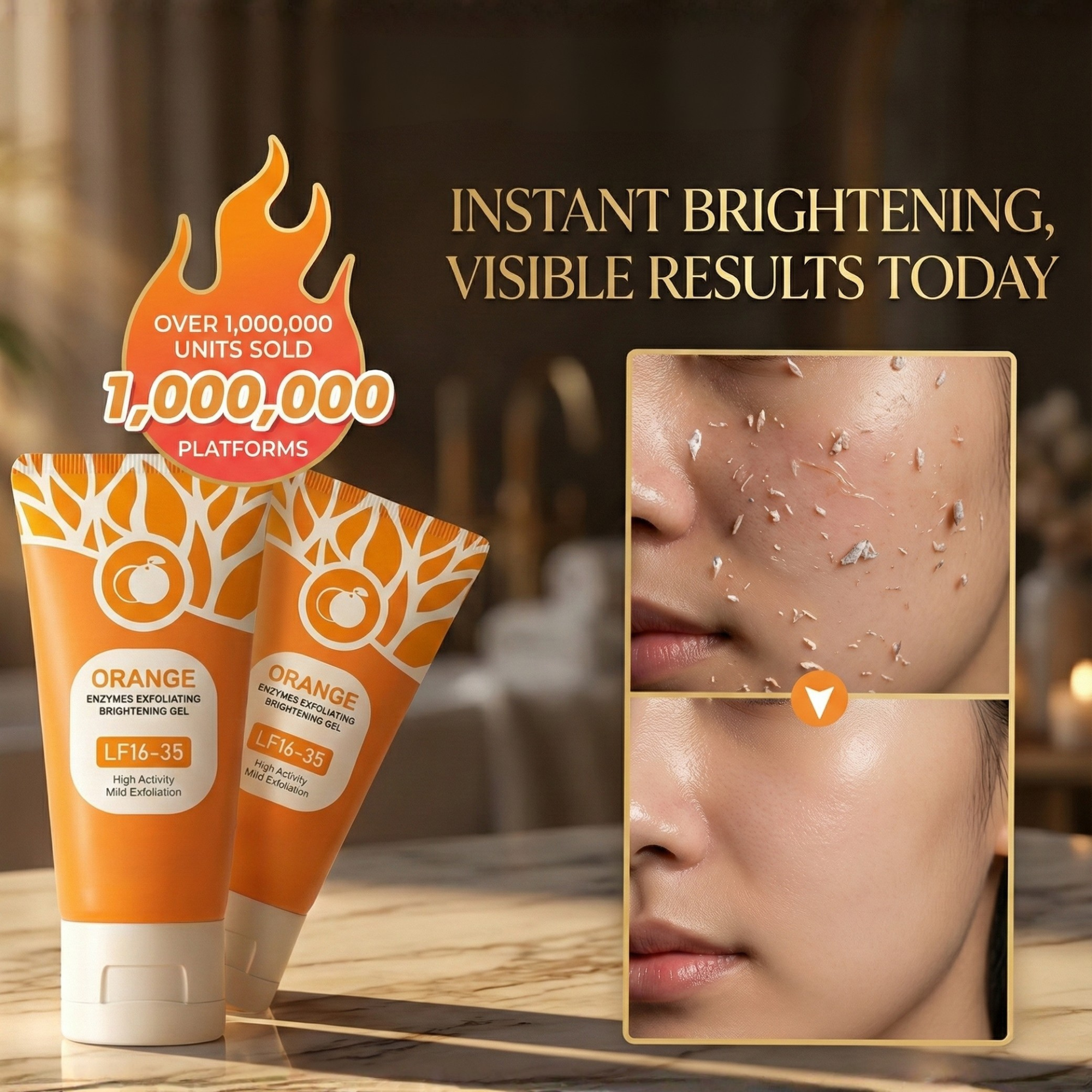 Gommage Enzymatique Visage – Éclat Glass Skin & Teint Unifié