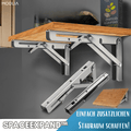 Étagère Murale en Acier Inoxydable – Support de Rangement Gain de Place