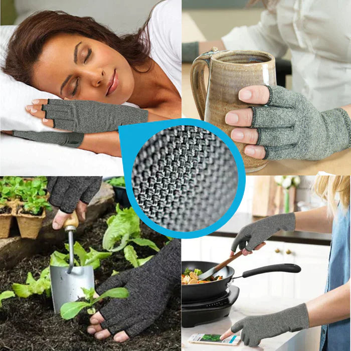 Gants de Compression à Doigts Ouverts pour Mains et Articulations