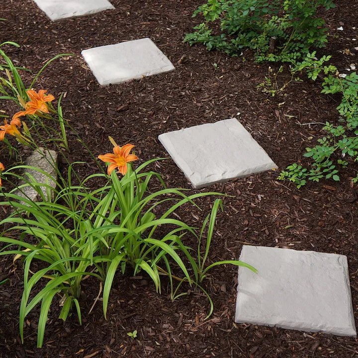 Carreaux Antidérapants Extérieur avec Piquets de Sol pour Allées de Jardin