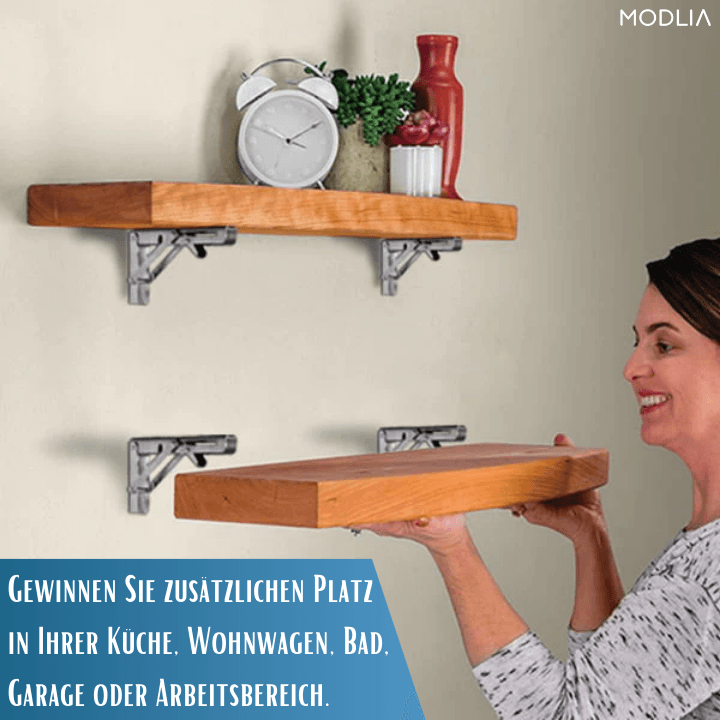 Étagère Murale en Acier Inoxydable – Support de Rangement Gain de Place