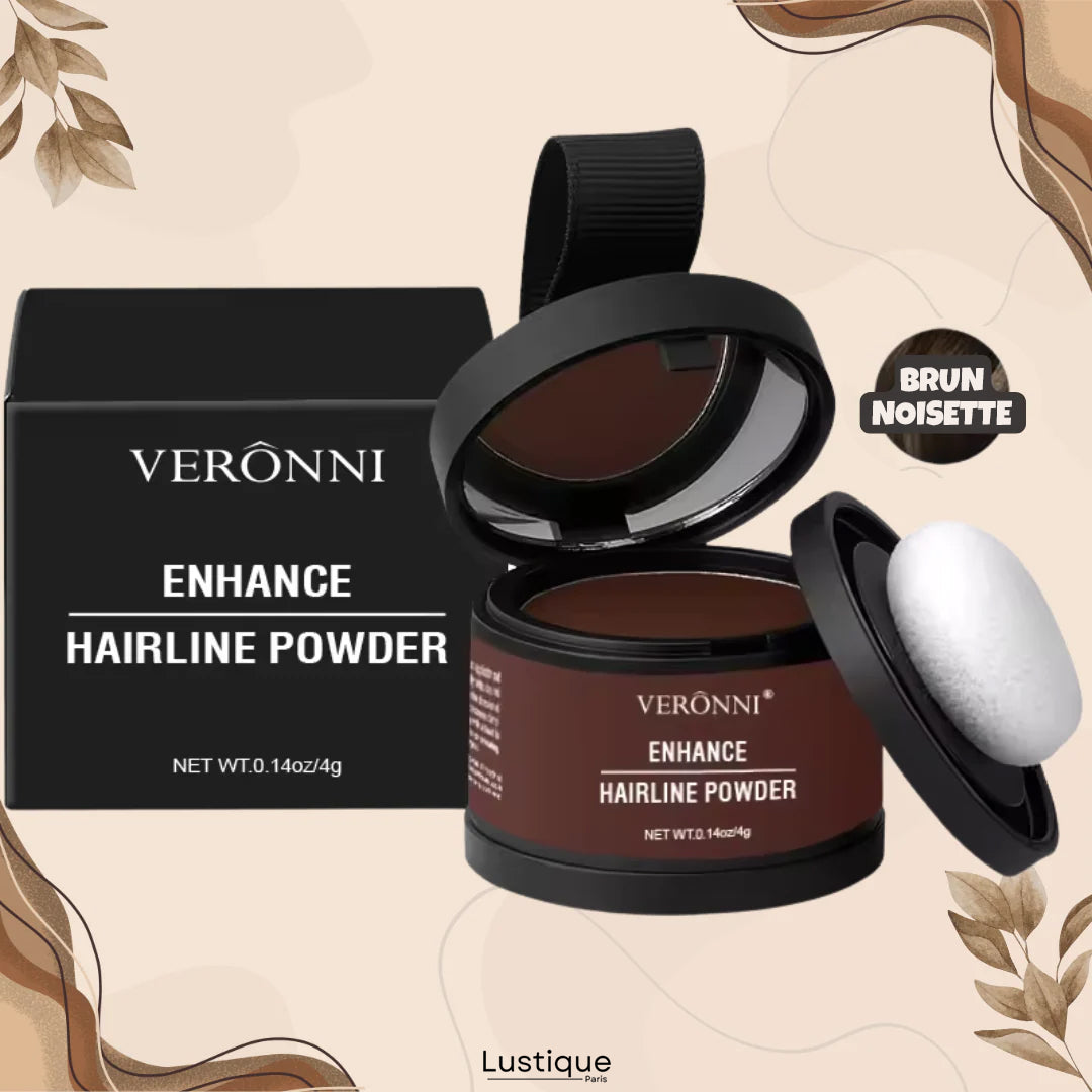 Poudre Compacte pour Racines et Sourcils – Couvrance Naturelle Longue Tenue