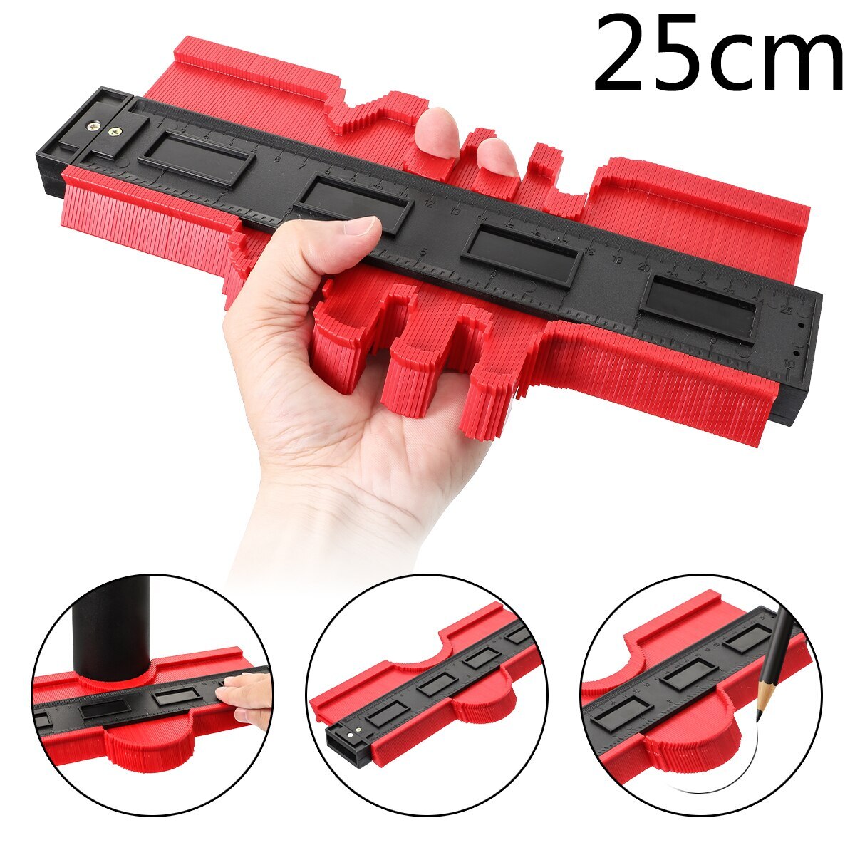 Gabarit de Contour Flexible pour Mesures Précises – Bois, Carrelage et Métal