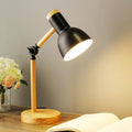Lampe de bureau en bois avec bras réglable et commande tactile