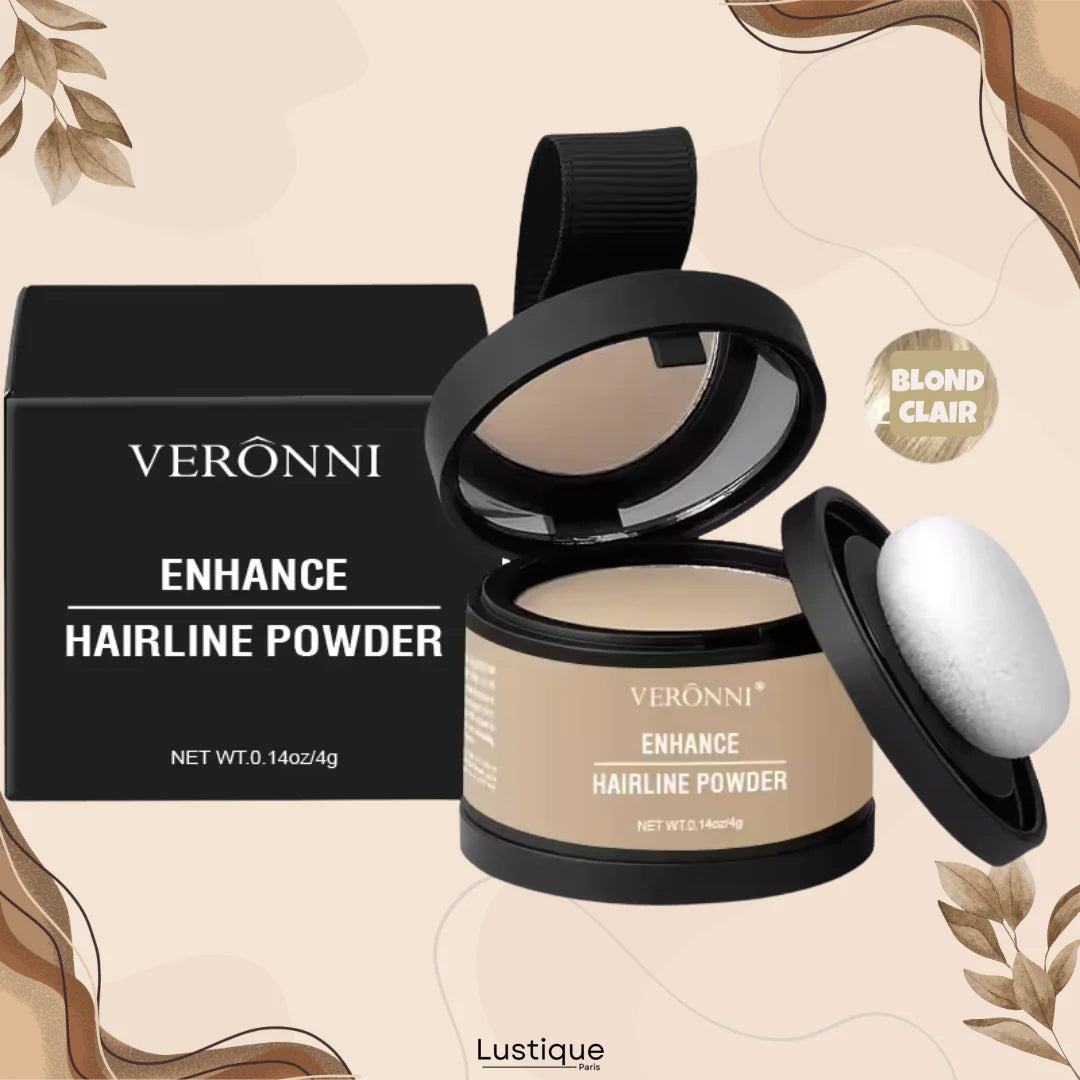 Poudre Compacte pour Racines et Sourcils – Couvrance Naturelle Longue Tenue
