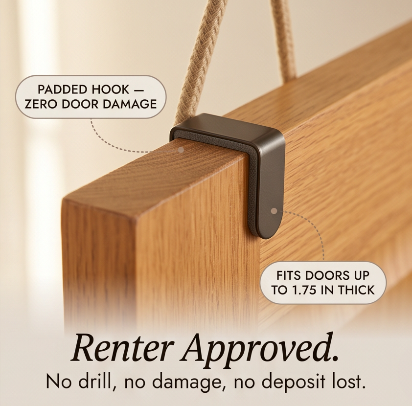 Panier Suspendu de Porte 3 Niveaux sans Perçage – Rangement Cuisine et Salle de