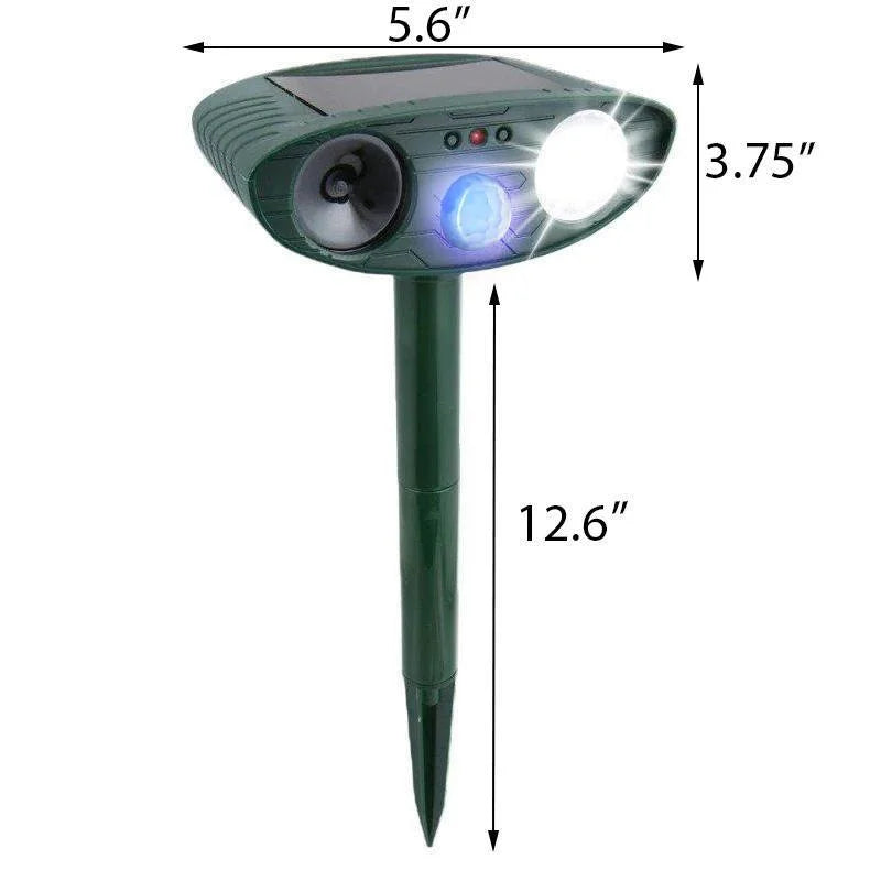 Répulsif Ultrasons Solaire pour Animaux avec Détecteur de Mouvement