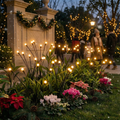 Lampe Solaire de Jardin LED à Effet Lucioles pour Terrasse et Allées